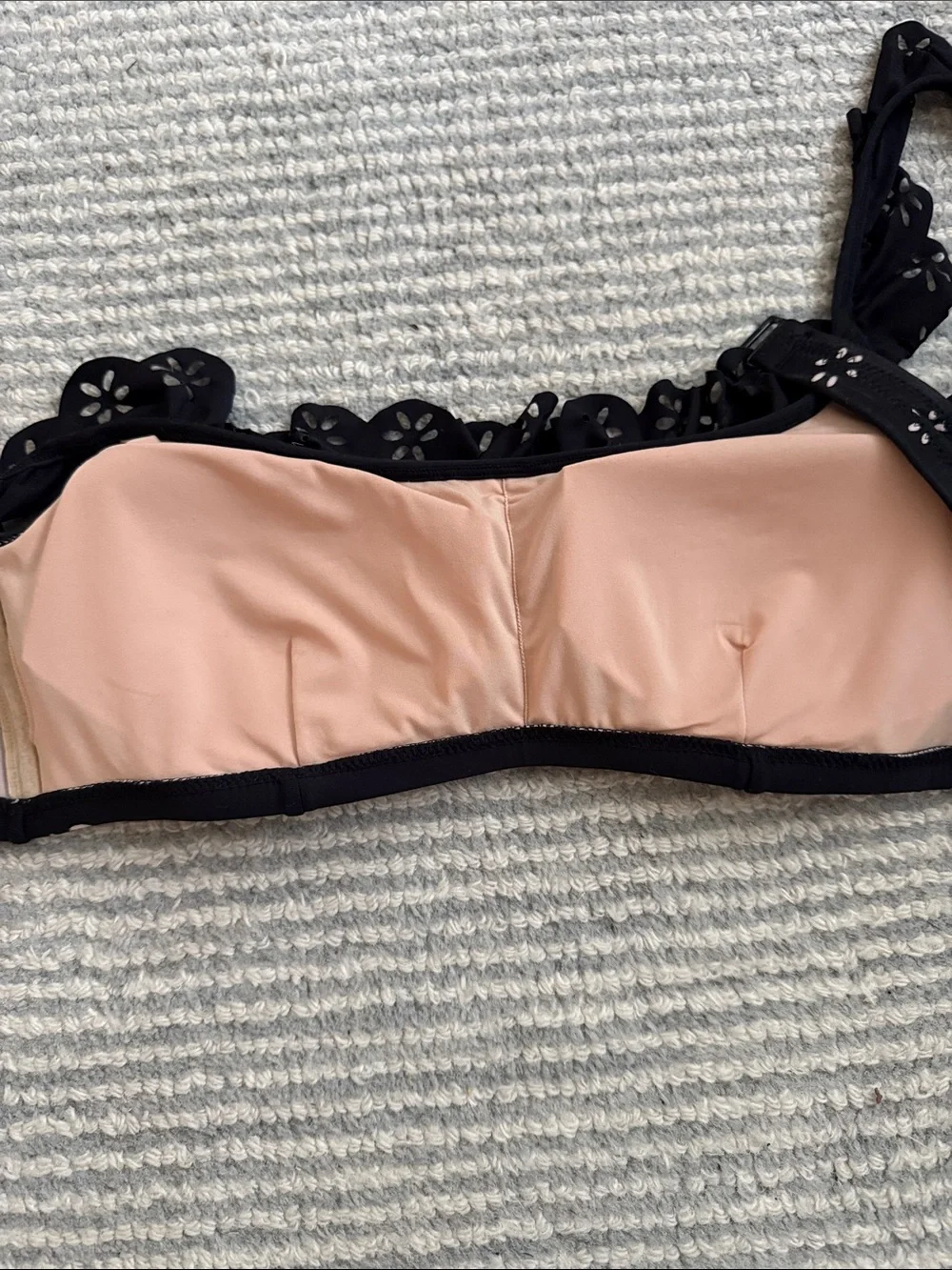 J.Crew Eyelet Bikini Top - Padded - Size M - EUC